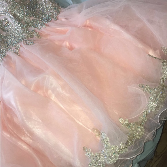 PINK AND GOLD DRESS - Picture 8 of 8